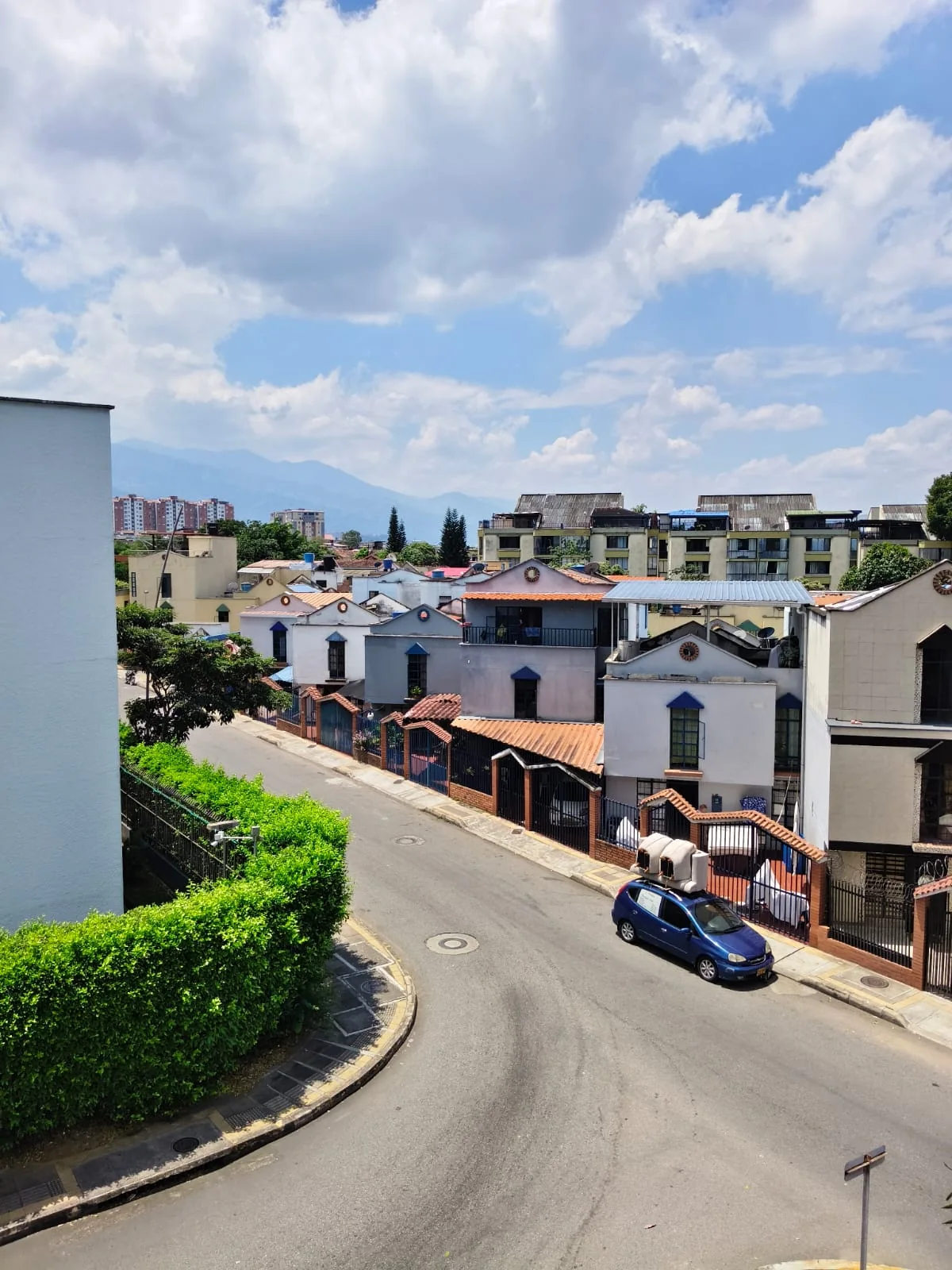 Vista exterior desde el apartamento en Real de Minas